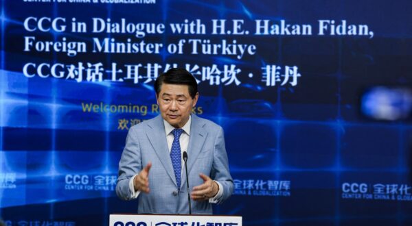 BEIJING, CHINA - JUNE 03: Dr Henry Huiyao Wang, Founder and Chairman of CCG speaks, during the programme on 'Turkiye-China Relations in the Changing World Order' at the Center for China and Globalization (CCG) think tank in Beijing, China on June 03, 2024. Murat Gok / Anadolu,Image: 878498373, License: Rights-managed, Restrictions: , Model Release: no, Credit line: Murat Gok / AFP / Profimedia